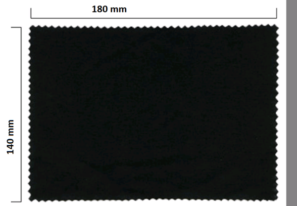 Mikrofaser Brillenputztuch – schwarz 140x180