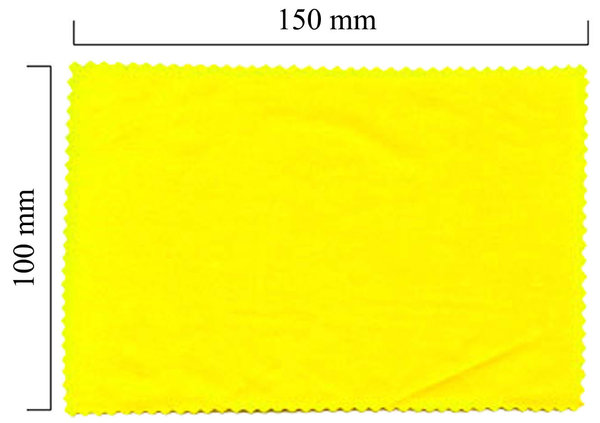 Mikrofaser Brillenputztuch – gelb 100x150