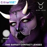 ColorVue Crazy  Kontaktlinsen 17 mm - Exodus (2 St. Jahreslinsen) – ohne Stärke