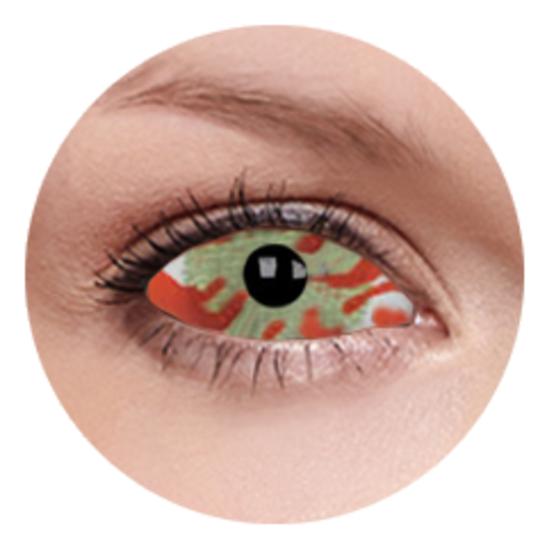 ColourVue Crazy Kontaktlinsen 22 mm - Contagion (2 St. 6-Monatslinsen) – ohne Stärke