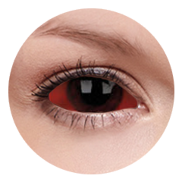 ColourVue Crazy Kontaktlinsen 22 mm - Carnage (2 St. 6-Monatslinsen) – ohne Stärke