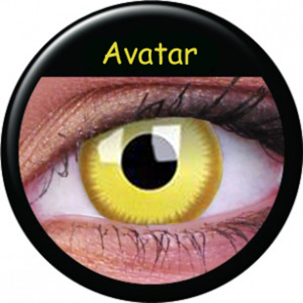 ColorVue Crazy-Kontaktlinsen - Avatar (2 St. 3-Monatslinsen) – ohne Stärke