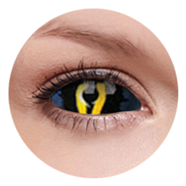 ColourVue Crazy Kontaktlinsen 22 mm - Xorn (2 St. 6-Monatslinsen) – ohne Stärke
