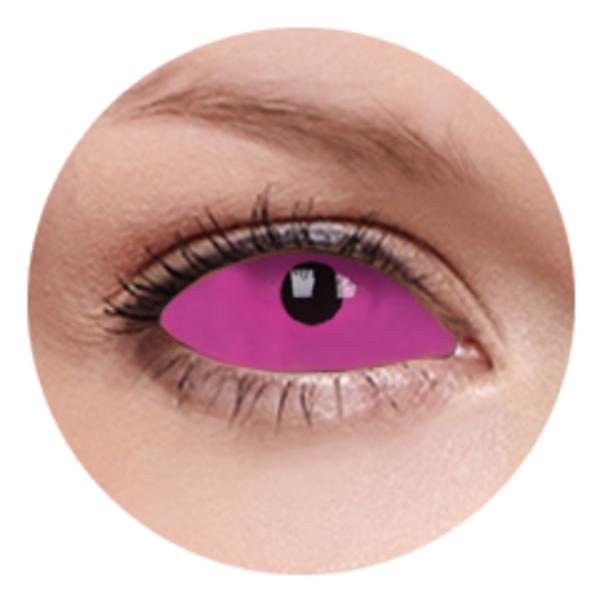ColorVue Crazy Kontaktlinsen UV 22mm - Radien Pink (2 St. 6-Monat-Linsen) – ohne Stärke