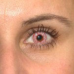 ColorVue Crazy-Kontaktlinsen - Blood Shot (2 St. 3-Monatslinsen) – ohne Stärke
