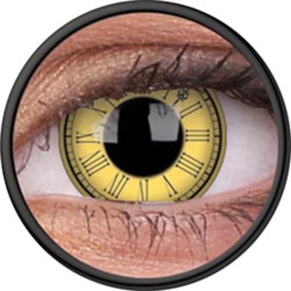 ColorVue Crazy-Kontaktlinsen - Timekeeper (2 St. 3-Monatslinsen) – ohne Stärke