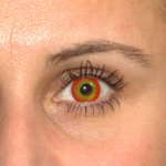 ColorVue Crazy-Kontaktlinsen - Wildfire (2 St. 3-Monatslinsen) – ohne Stärke