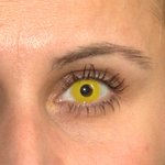 ColorVue Crazy-Kontaktlinsen - Yellow (2 St. 3-Monatslinsen) – mit Stärke