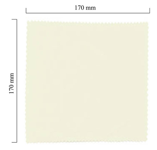 Mikrofaser Brillenputztuch – weiß 170x170