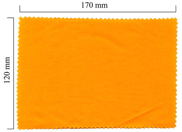 Mikrofaser Brillenputztuch – orange 120x170