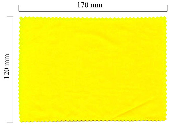 Mikrofaser Brillenputztuch – gelb 120x170