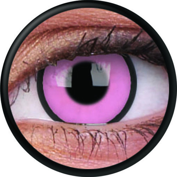 ColorVue Crazy Kontaktlinsen - Hot Pink (2 St. Jahreslinsen) – ohne Stärke