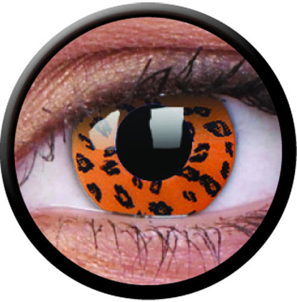 ColourVue Crazy Kontaktlinsen - Yellow Leopard (2 St. Jahreslinsen) – ohne Stärke - exp.04/2020