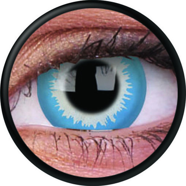 ColorVue Crazy-Kontaktlinsen - Blue Elf (2 St. 3-Monatslinsen) – ohne Stärke