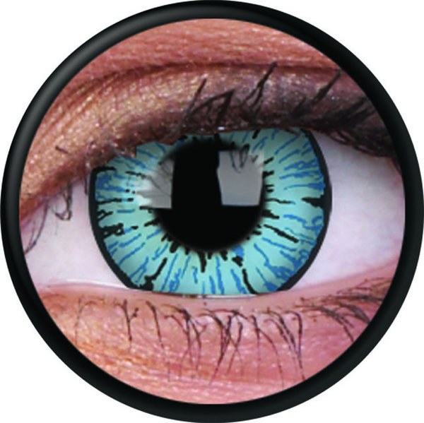 ColorVue Crazy-Kontaktlinsen - Blizzard (2 St. 3-Monatslinsen) – ohne Stärke - ex.03/22