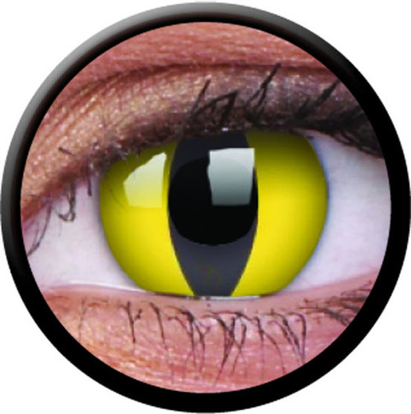 ColorVue Crazy-Kontaktlinsen - Cat Eye (2 St. 3-Monatslinsen) – ohne Stärke