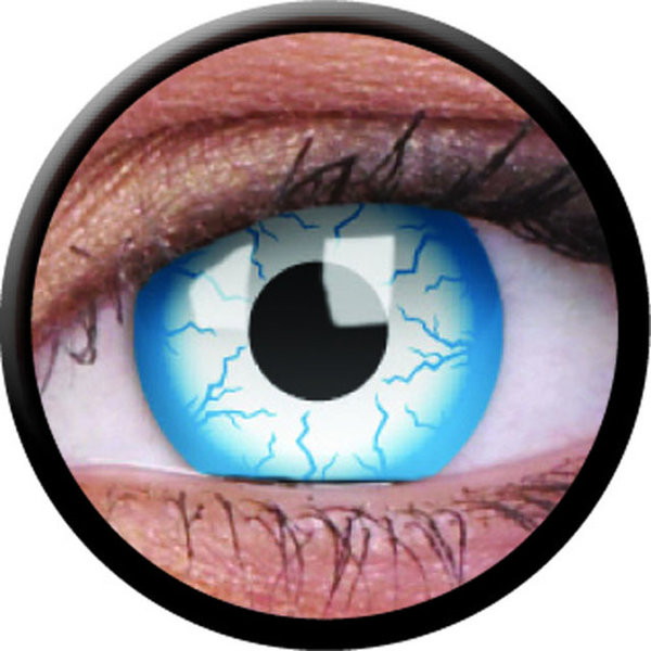 ColorVue Crazy-Kontaktlinsen - Lightening (2 St. 3-Monatslinsen) – ohne Stärke
