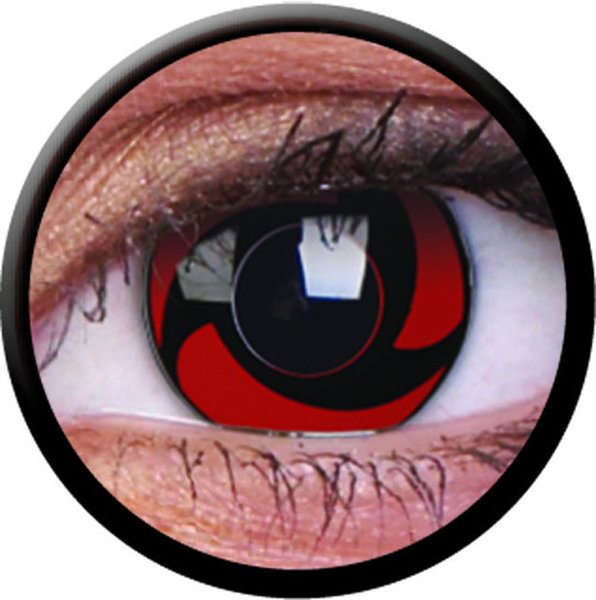 ColorVue Crazy-Kontaktlinsen - Mangekyu (2 St. 3-Monatslinsen) – ohne Stärke