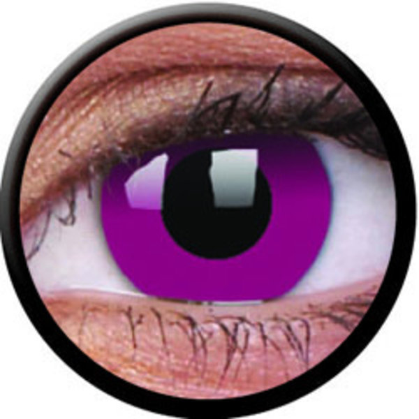 ColorVue Crazy-Kontaktlinsen - Purple (2 St. 3-Monatslinsen) – ohne Stärke