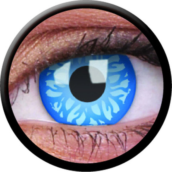 ColorVue Crazy-Kontaktlinsen - Underworld selene (2 St. 3-Monatslinsen) – ohne Stärke
