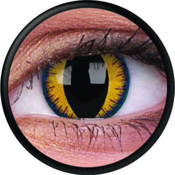 ColorVue Crazy-Kontaktlinsen - Wolf Moon  (2 St. 3-Monatslinsen) – ohne Stärke